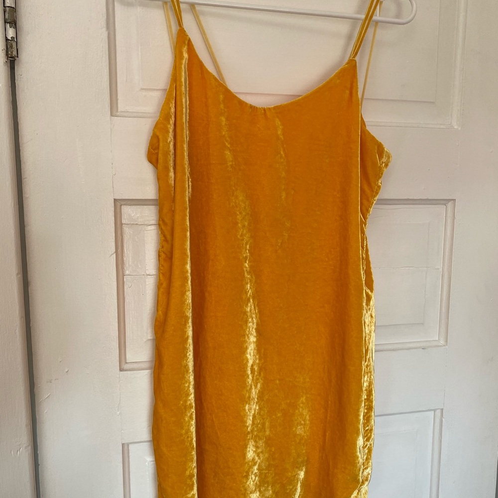 ZARA Trafaluc Collection yellow dress